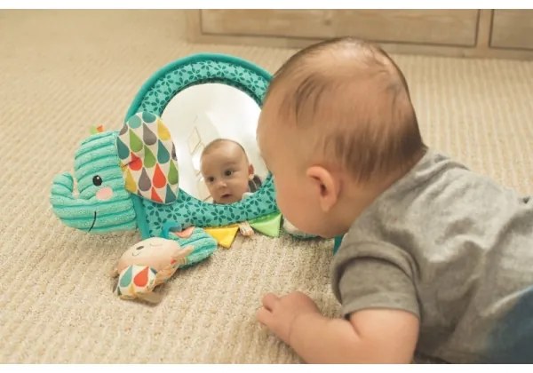 Infantino - Gioco da appendere con attività ed elefante a specchio