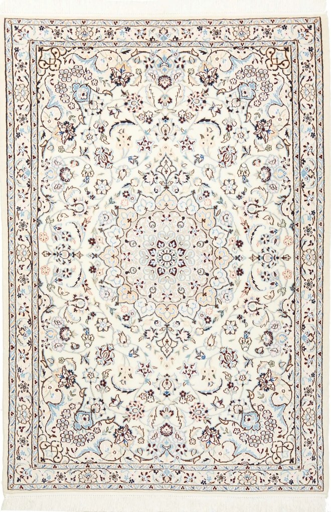 Nain Tappeto persiano 150 x 110 Beige (Iran) Annodato A Mano