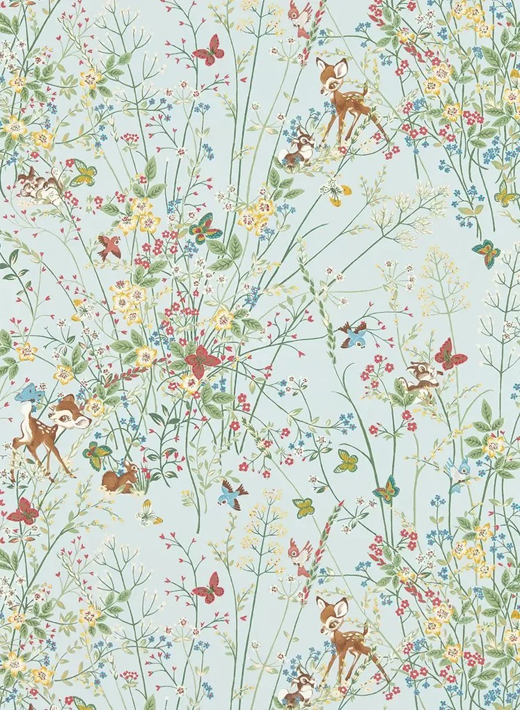 Sanderson Carta da parati Bambi - Sea Salt