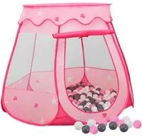 Tenda da Gioco per Bambini Rosa con 250 Palline 102x102x82 cm 3107726