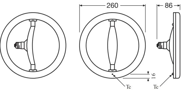 Tubo fluorescente LED E27/14,5W/230V 2700K - Osram
