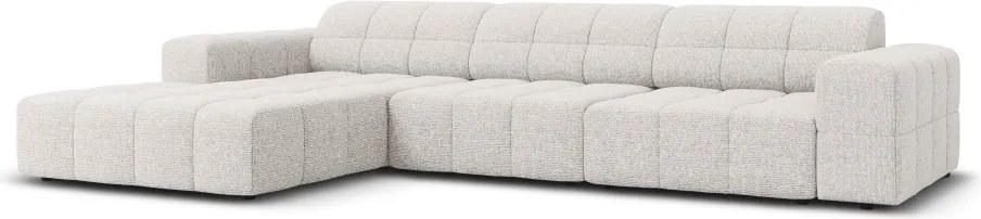 Divano angolare Chicago in ciniglia a 4 posti - L284 cm