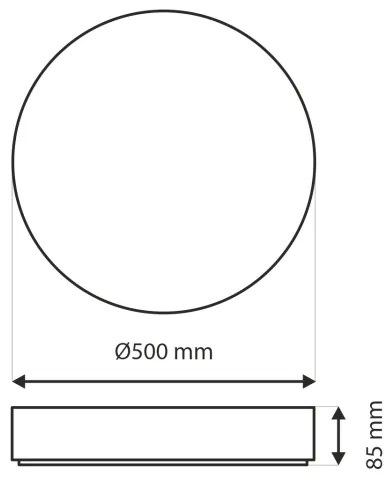 Plafoniera LED dimmerabile EBRO LED/36W/230V 2700-6500K + telecomando