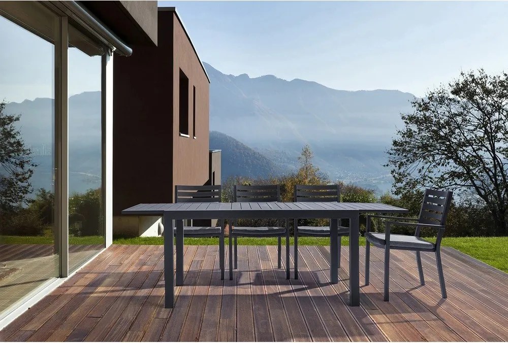 Tavolo da pranzo da giardino in alluminio 90x160 cm Hilde – Bizzotto