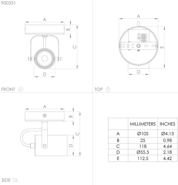 Eglo 900331 - Luce Spot a LED SOREGO 1xGU10/3W/230V