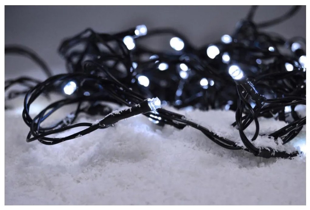 Solight 1V05-W-Catena LED natalizia da esterno 500xLED/8 funzioni IP44 55m bianco freddo