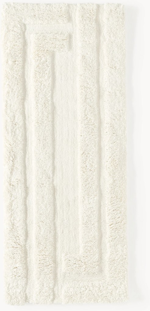 Passatoia soffice a pelo lungo con motivo a rilievo Genève