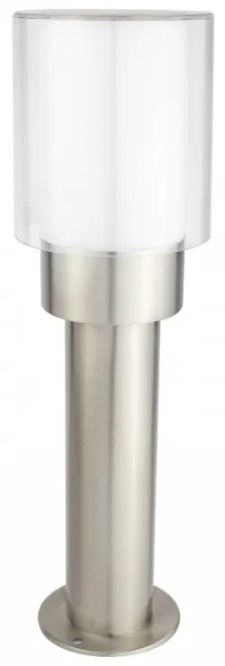Paletto da Giardino 40cm di Design in acciaio INOX, IK06, IP54, base E27 Base E27