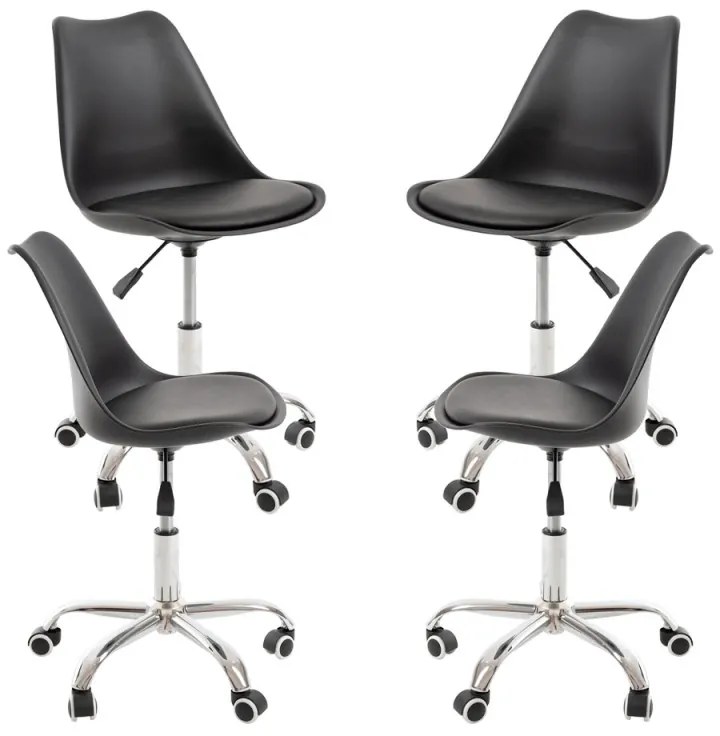 Pack 4 Sedie Neo - Nero