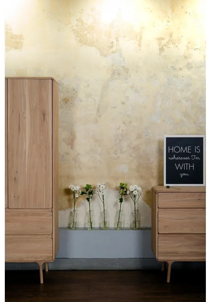 Armadio in rovere 90x200 cm Fawn - Gazzda