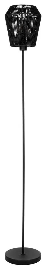 Eglo 44108 - Lampada con piedistallo PERSLEY 1xE27/60W/230V nero