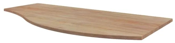Top per lavabo Vague BADEN HAUS L 103 x H 1.6 x P 51 cm in legno, rovere tabacco stratificato, sx