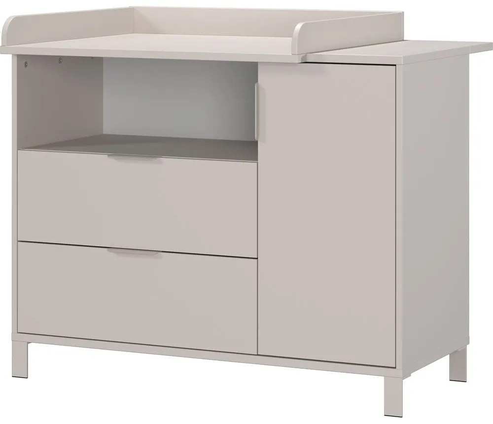 Cassettiera per bambini color crema con fasciatoio 115x102x77 cm Alkmaar – Germania