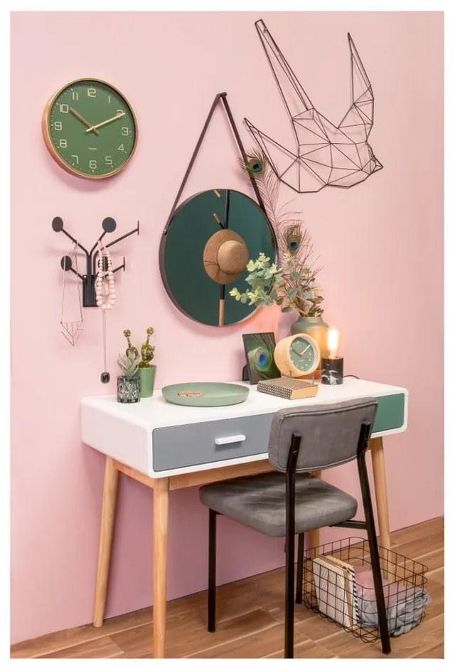 Specchio da parete con cornice nera Balanced, ø 47 cm - PT LIVING