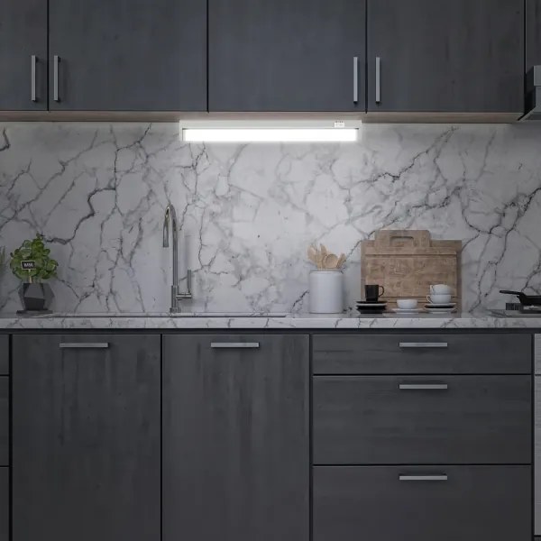 Brilo - Lampada sottopensile LED/6W/230V 2700/4000/6500K 54,5 cm argento