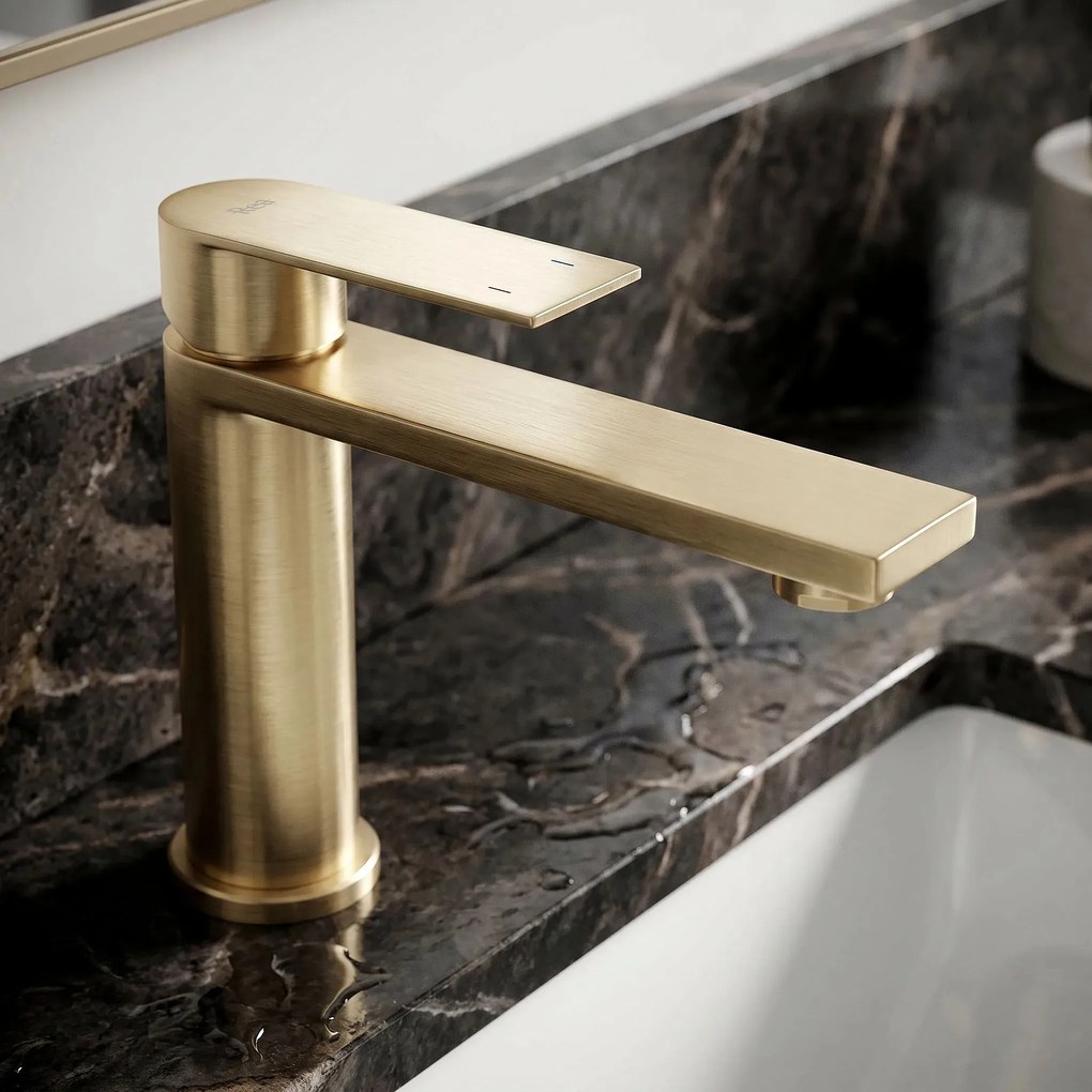 Rubinetto da bagno Rea Hunter Brush Gold Low