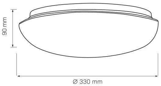 Plafoniera BONIFACY 2xE27/20W/230V diametro 33 cm bianco
