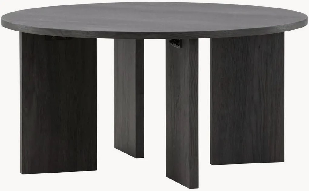 Tavolino da salotto rotondo effetto legno Askerön