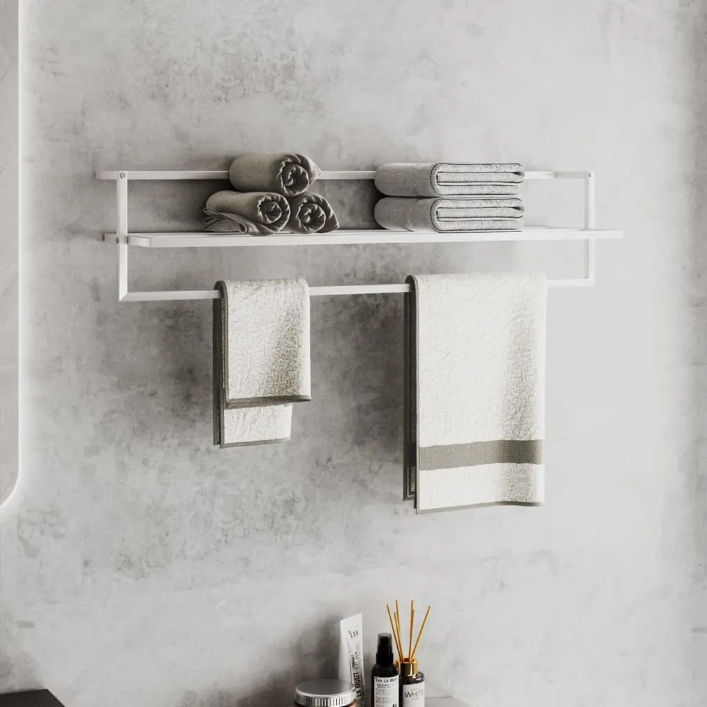 Portasciugamani Bianco 95x25x22 Cm İn Ferro /