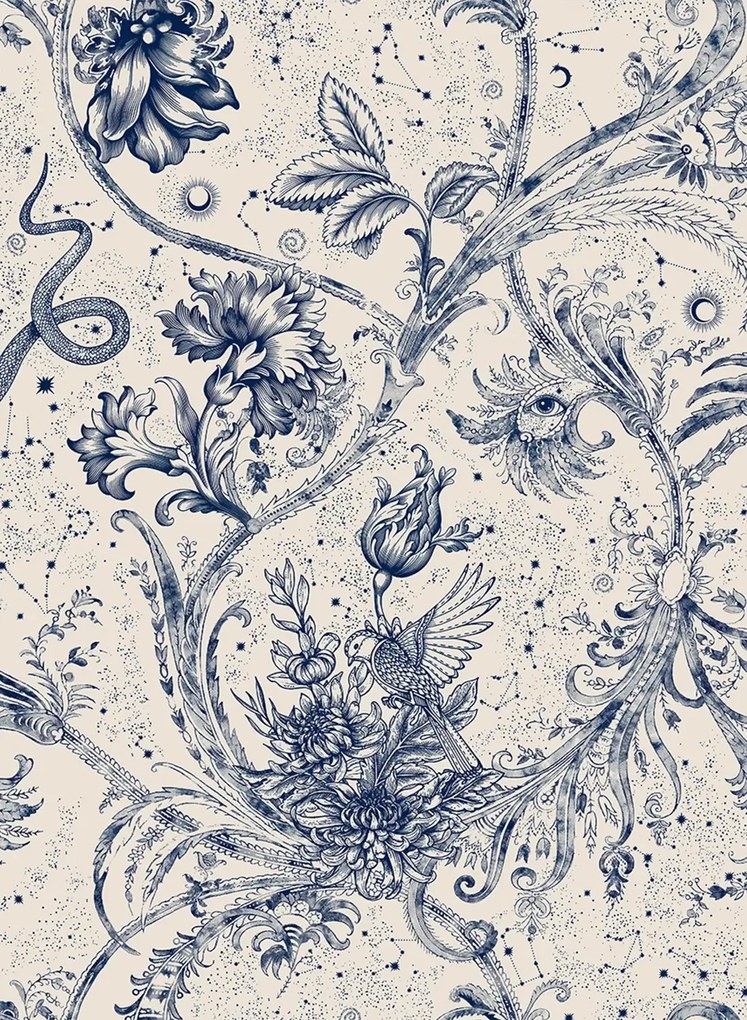 Coordonne Tapete Neo-Mithology - Blue