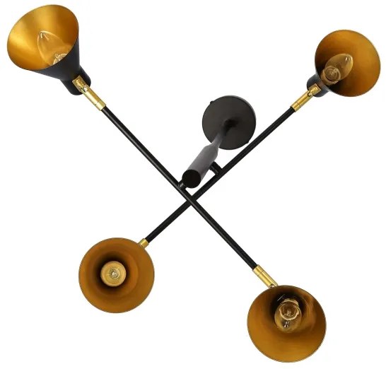 Lampadario a sospensione con supporto rigido LESS 4xE14/40W/230V