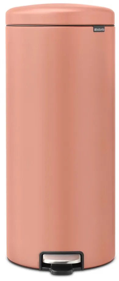 Cestino per la spazzatura color salmone in acciaio con pedale 30 l NewIcon – Brabantia