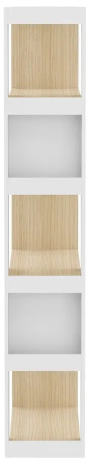 Libreria bianca in rovere 90x188 cm Ella - TemaHome