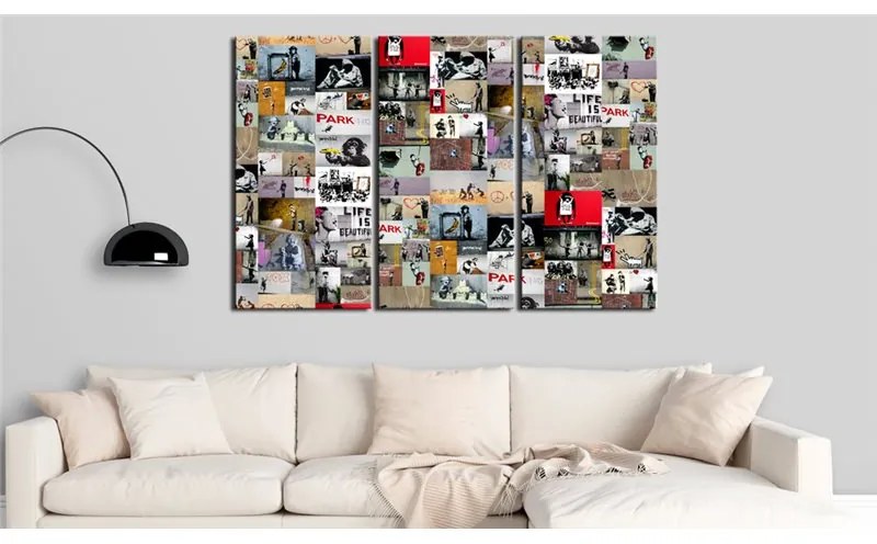 Quadro Art of Collage Banksy III