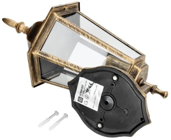 Applique da esterno 1xE27/60W/230V IP44 dorata