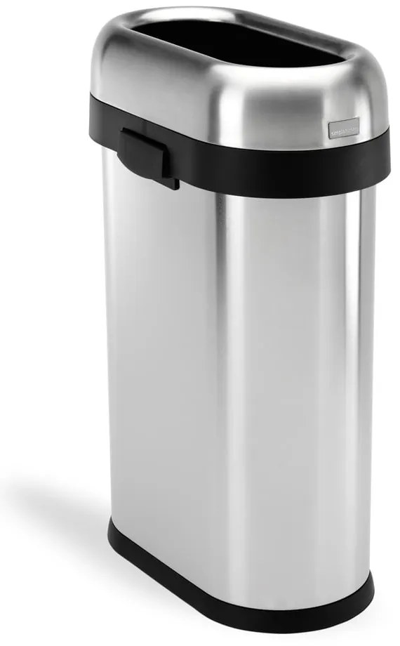 Bidone per rifiuti in acciaio inox 50 l - simplehuman