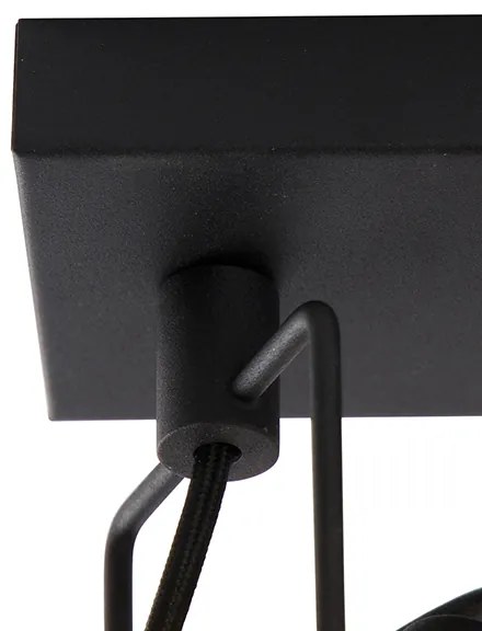 Faretto industriale nero 2 luci - Suplux