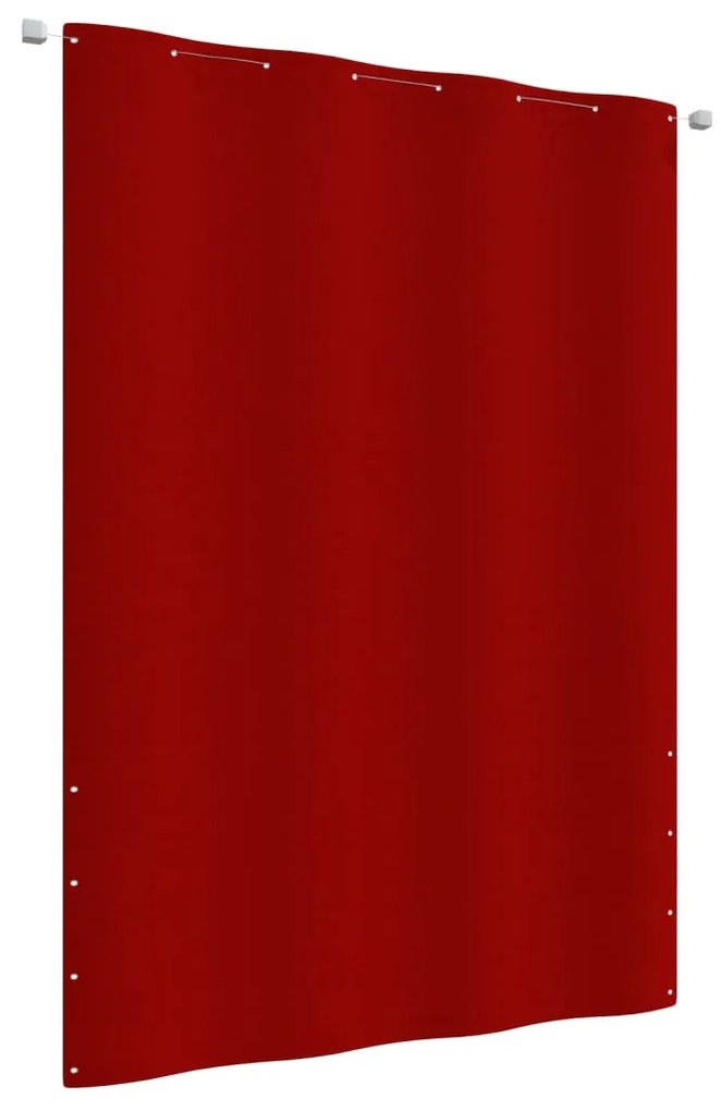 Paravento Per Balcone Rosso 160x240 Cm İn Tessuto Oxford /