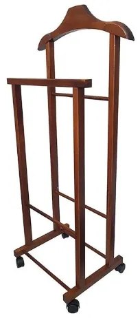 Indossatore appendiabiti da casa in legno NOCE