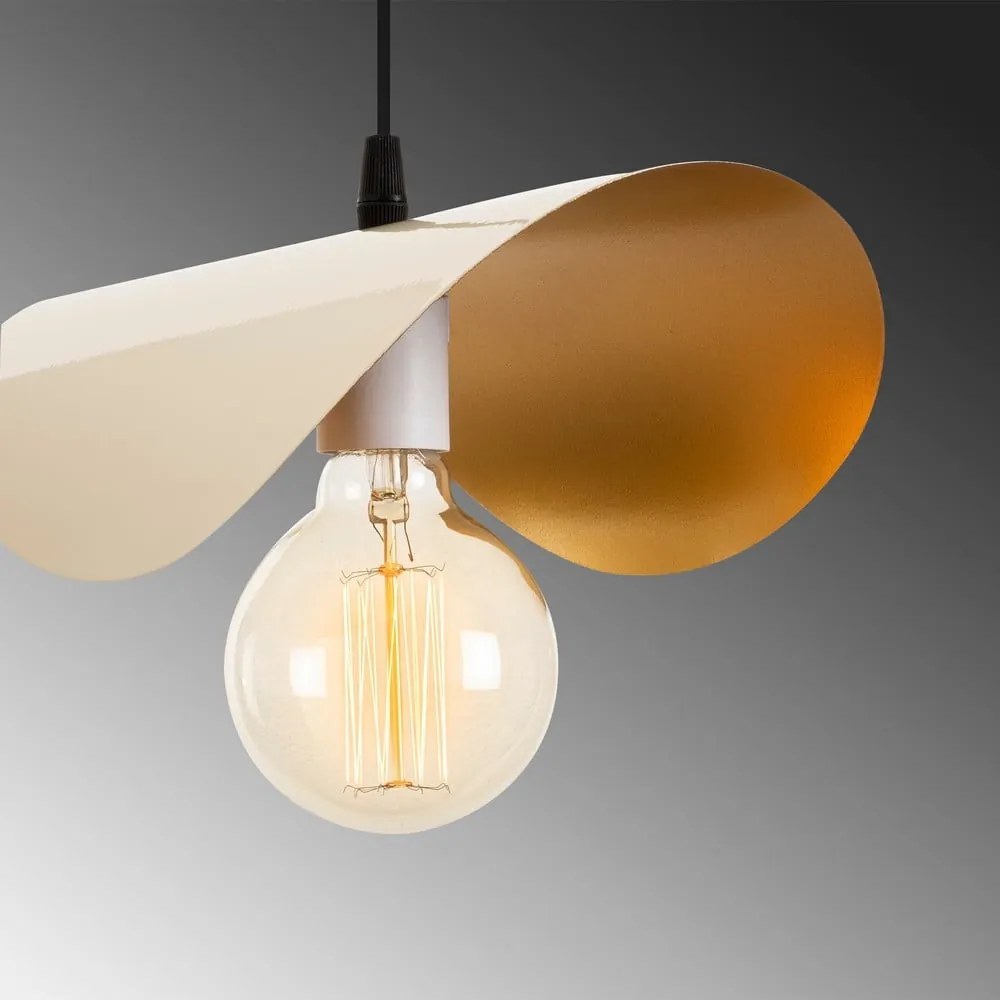 Lampadario bianco/dorato Sivani – Opviq lights