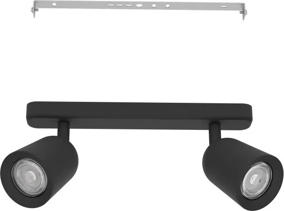 Eglo 901953 - Faretto CAMALDOLI 2xGU10/10W/230V nero