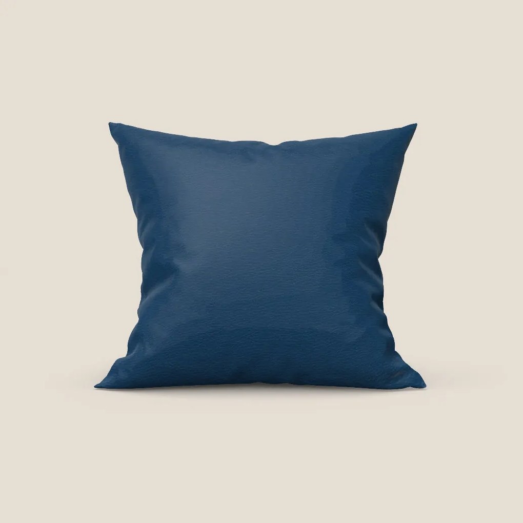 Florida cuscino disponibile in diversi colori realizzato in ecopelle resistente impermeabile T04 blu