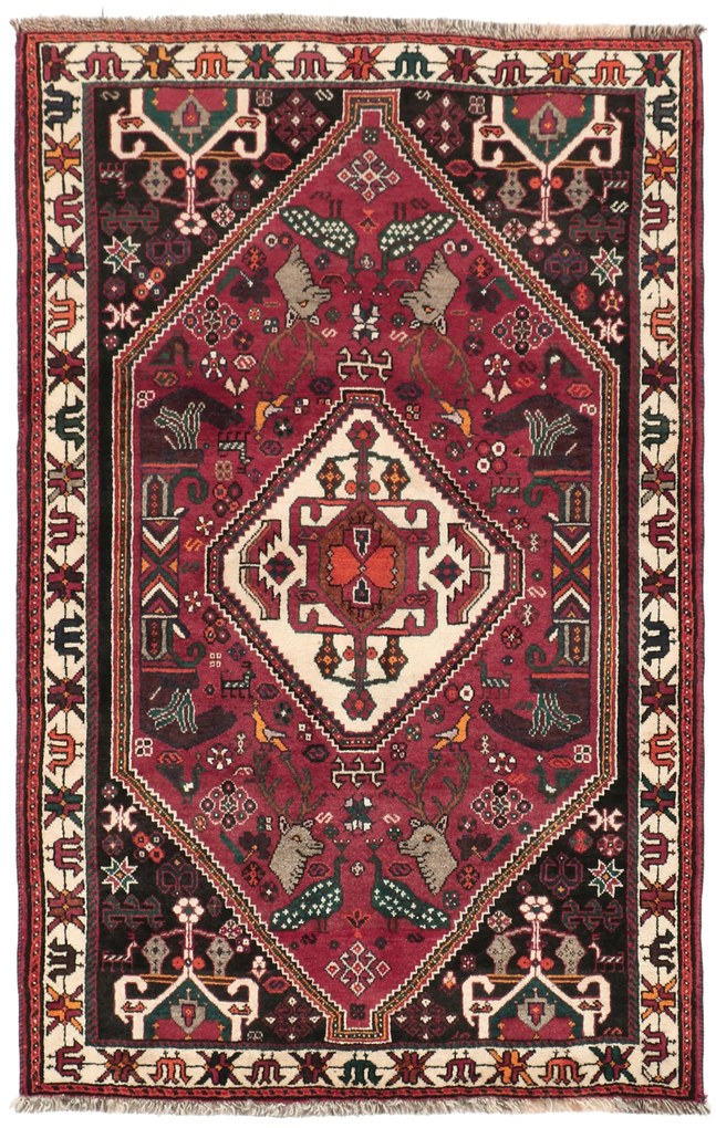 Gashghai Tappeto 110x170 (Iran) Annodato A Mano