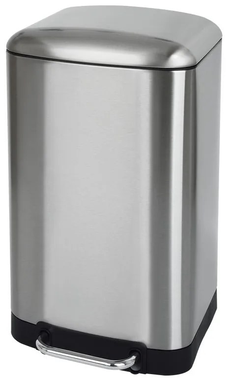 Pattumiera Essential Slim DELINIA a pedale argento 30 L