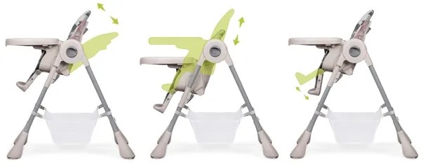 Lionelo - Seggiolina da pranzo per bambini ZANNA beige