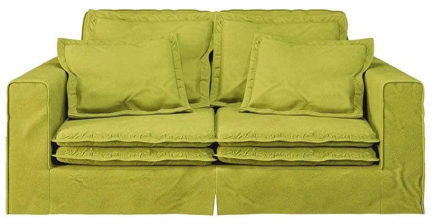 Divano verde chiaro 196 cm Nora – Ropez