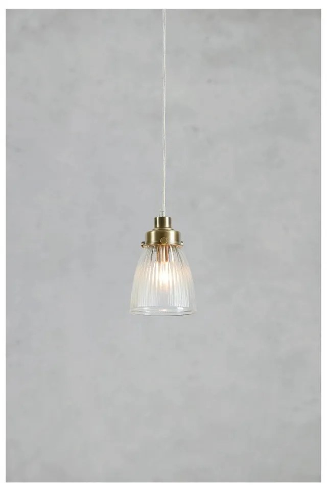 Lampadario color ottone con paralume in vetro ø 11 cm Bellis – Markslöjd