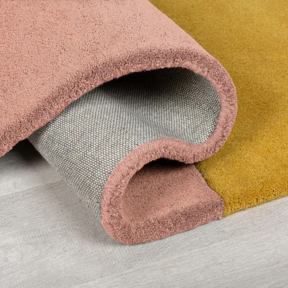 Tappeto blu in lana tessuto a mano 120x180 cm Lozenge Bright Multi – Flair Rugs