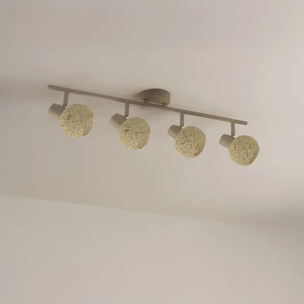 Faretto DEX 4xE14/10W/230V beige/crema