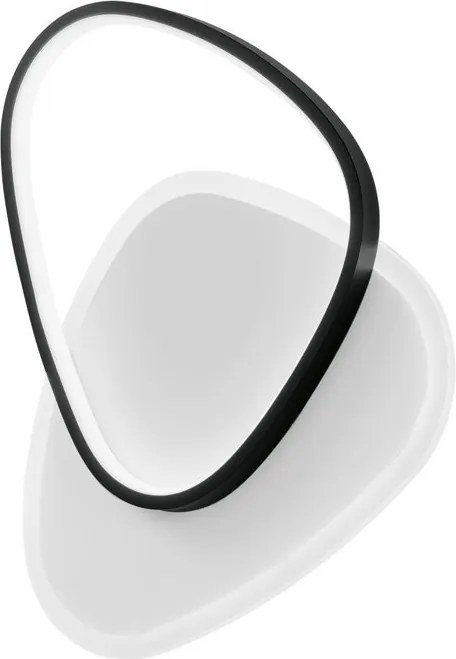 Plafoniera LED Ayrton Ø 42 cm nero IP20, 4600 lumen LUCE AMBIENTE DESIGN