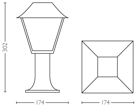 Philips 16496/30/PN - Lampada da esterno MYGARDEN ALPENGLOW E27/60W/230V