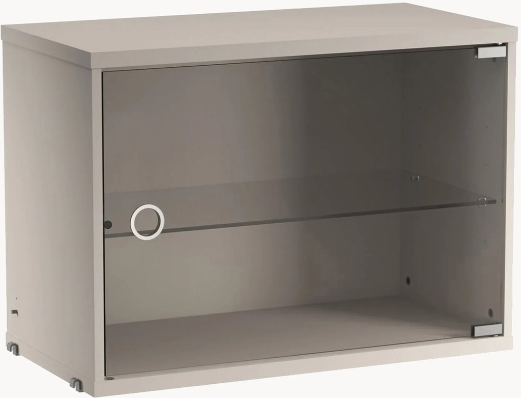 Vetrina con anta battente in vetro String System, larg. 58 x prof. 30 cm