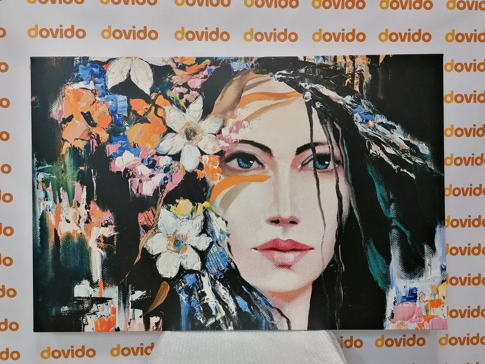 Quadro su tela – Pittura originale di una donna