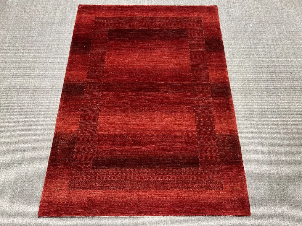 Loribaft Tappeto 210x150 Rosso (Iran) Annodato A Mano