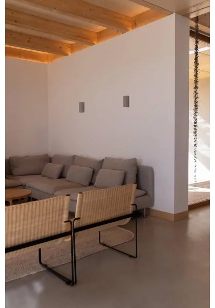 FARO 40540 - Applique SOLE 2xGU10/8W/230V grigio arrotondato