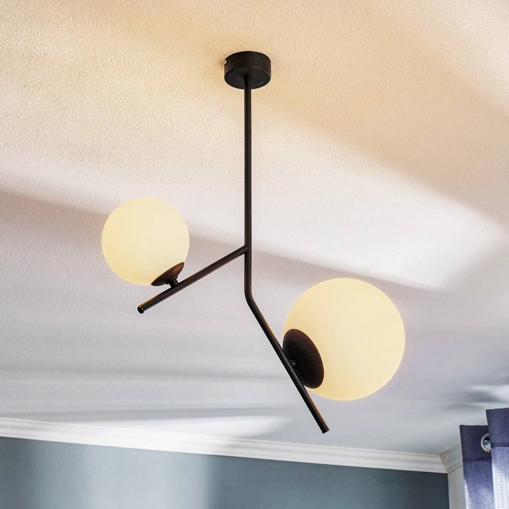 ALDEX Lampada a sospensione Dione, 2 luci, nero